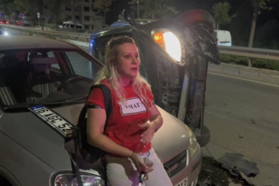 Mahalleyi savaş alanına çevirdi, alkollü kadın sürücü karıştığı kazayı unuttu