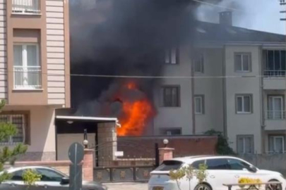 Depoda çıkan yangın apartmanı yakıyordu