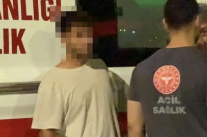 Kayseri'de panelvan araçla kaza yapan sürücü sağlık ekiplerine zorluk çıkardı