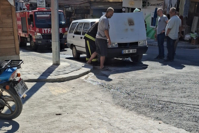 Hareket Halindeki Otomobil Alevlere Teslim Oldu