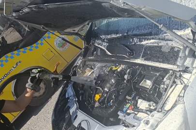 Seyir Halindeki Hafif Ticari Araç Alevlere Teslim Oldu