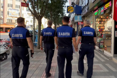 Bursa'da zabıtadan kaldırım işgali ve çevre kirliliği denetimi
