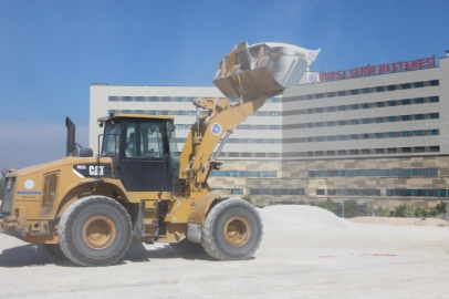 Bursa Şehir Hastanesi’nin iç yolları yenilendi