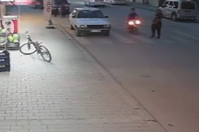 Yolun Karşısına Geçmek İsterken Motosiklet Çarptı