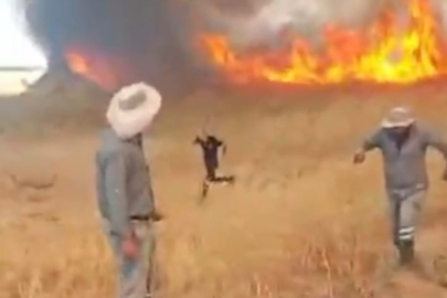 Anız Yangını Korkuttu