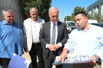 İnegöl’de Veysel Karani Caddesi’ne Sathi Kaplama