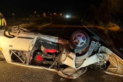 Otomobil Takla Attı: Sürücü Ölümden Döndü