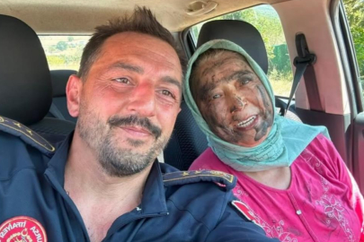 Hastalığını unuttu, alevlere koştu...65 yaşındaki Hanife Teyze alevlerin önüne geçti