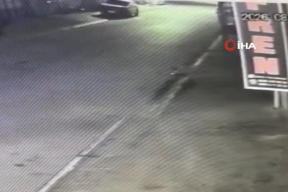 İnegöl'de boya fabrikasındaki patlama kamerada