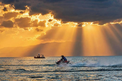İznik Gölü’nde adrenalin zirve yaptı