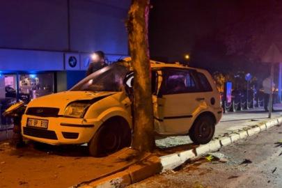 Otomobil Ağaca Çarptı: 1 Yaralı