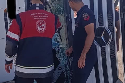 Hafriyat Kamyonu Yan Yattı: 1 Yaralı