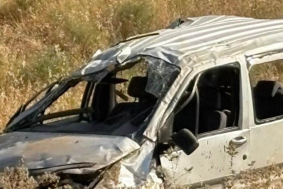 Hafif Ticari Araç Takla Attı: Sürücü Ölümden Döndü