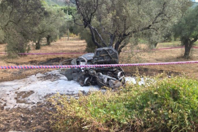 Kontrolden çıkan otomobil tarlada yandı: 1 ölü, 1'i çocuk 5 yaralı
