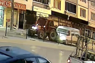 Bursa'da 10 kişinin yaralandığı kaza kameraya yansıdı