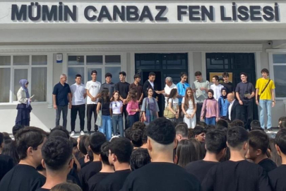 Mümin Canbaz Fen Lisesi’nde başarı ödülü