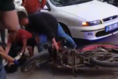 Bursa'da otomobil ile motosiklet çarpıştı: 1 yaralı