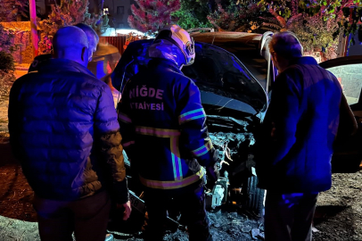 Park Halindeki Otomobil Alevlere Teslim Oldu