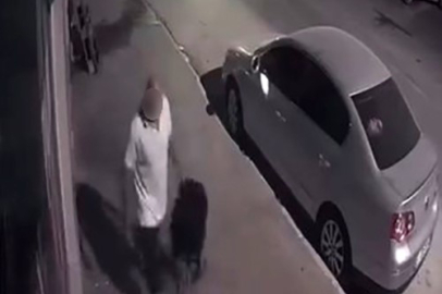 İş yerinin önüne çantasını bırakan esnaf, çantanın başkası tarafında alındığını gördü