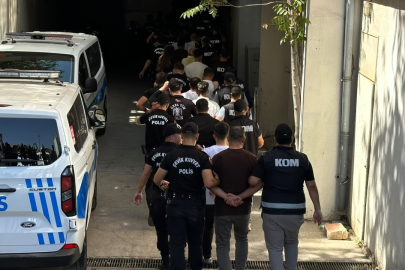 Gaziantep'te suç örgütü operasyonunda 18 tutuklama