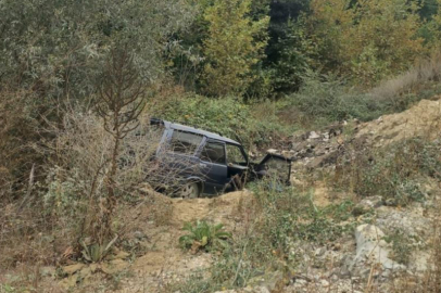 Bursa’da otomobil şarampole uçtu: 2 yaralı