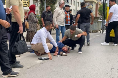 Otobüsün çarptığı yaşlı kadın ağır yaralandı