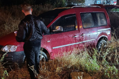 İki gün önce de ölümlü kaza yaşanan yoldaki kaza güvenlik kamerasına yansıdı