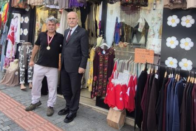 Kıbrıs Maratonu öncesi Bursalı Veteran atlete anlamlı ziyaret