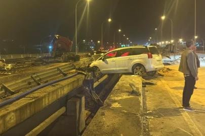 Tır ile otomobiller çarpıştı: 1 ölü, 7 yaralı