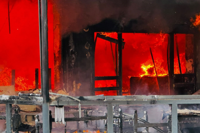 Sakarya'da Restoran Alev Alev Yandı