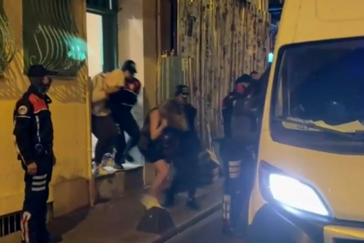 Beyoğlu'nda fuhuş pazarlığı kamerada