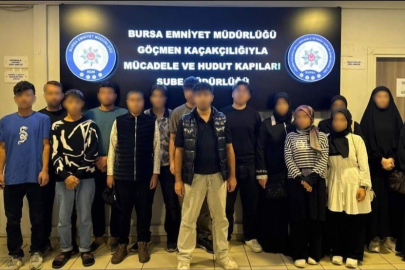 Bursa’da düzensiz göç operasyonu: 10 kaçak göçmen yakalandı