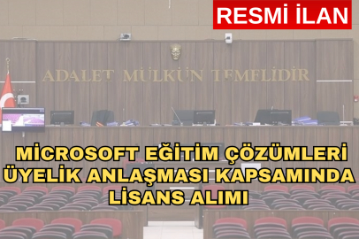  Microsoft Eğitim Çözümleri Üyelik Anlaşması Kapsamında Lisans Alımı