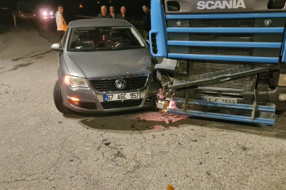 Zonguldak'ta Kavşakta Kaza