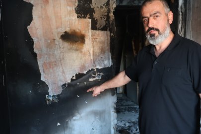 Komşuları bezdiren yanık daire altı aydır temizlenmeyi bekliyor