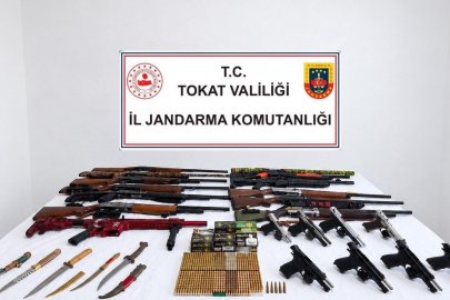 Tokat'ta silah kaçakçılığı operasyonu