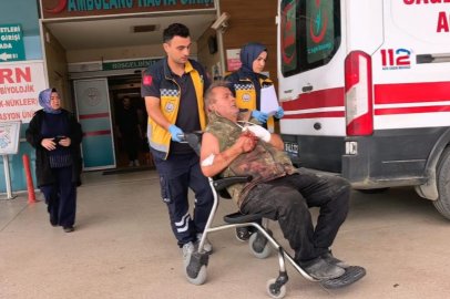 Elini motorlu testereye kaptıran 61 yaşındaki adam yaralandı