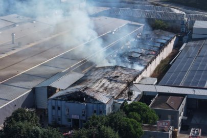 Bursa'da fabrika yangınının bilançosu ortaya çıktı: Havadan görüntülendi