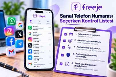 Sanal Telefon Nmarası Seçerken Kontrol Listesi