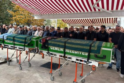 Gemlik'te cinayet kurbanı çift toprağa verildi