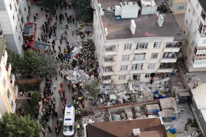 7 katlı binanın 3 katında çökme: 2 kişi sağ olarak çıkarıldı