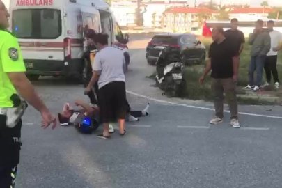Manavgat'ta motosiklet kazası: 3 yaralı