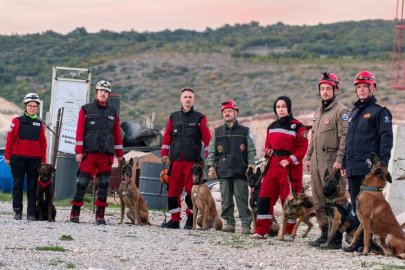 İnegöl'de K9'lara hayat kurtaran eğitim