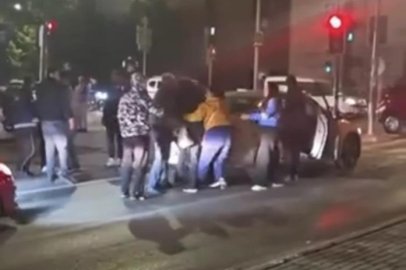 Bursa'da iki aile arasındaki kavga kamerada