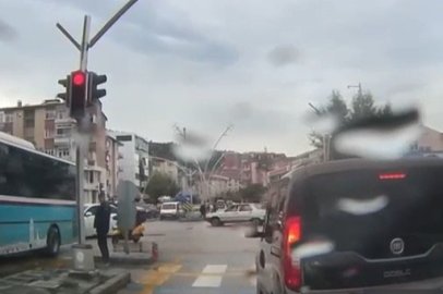 Ambulansa yol açmak için elinden geleni yaptı
