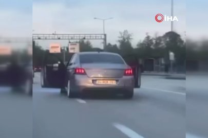 Bursa'da trafikte tehlikeli yolculuk kamerada
