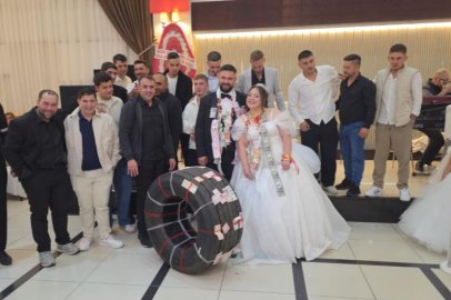 Damada altın yerine tır lastiği taktılar