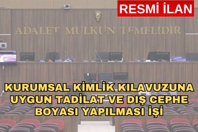 KURUMSAL KİMLİK KILAVUZUNA UYGUN TADİLAT VE DIŞ CEPHE BOYASI YAPILMASI İŞİ