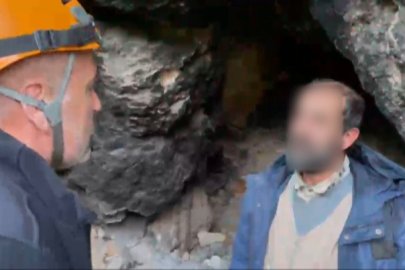 Uludağ'da mağaraya sığınan yaşlı adam için seferber oldular