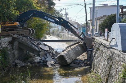 MUDANYA ÇEKRİCE’DE TEK ŞERİTLİ KÖPRÜ YENİLENİYOR